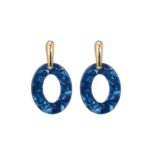 Blue Stone earrings blauw