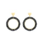 Lissabon earrings zwart