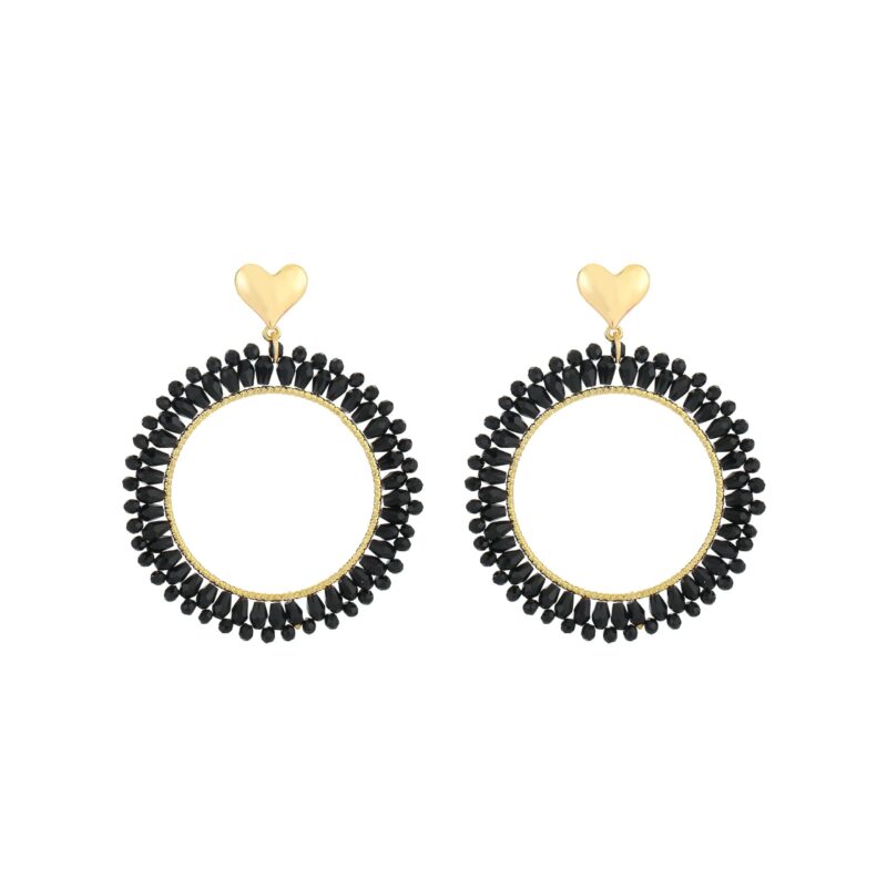 Lissabon earrings zwart