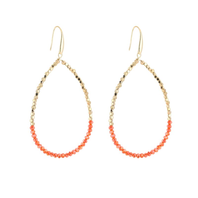 Malta earrings oranje