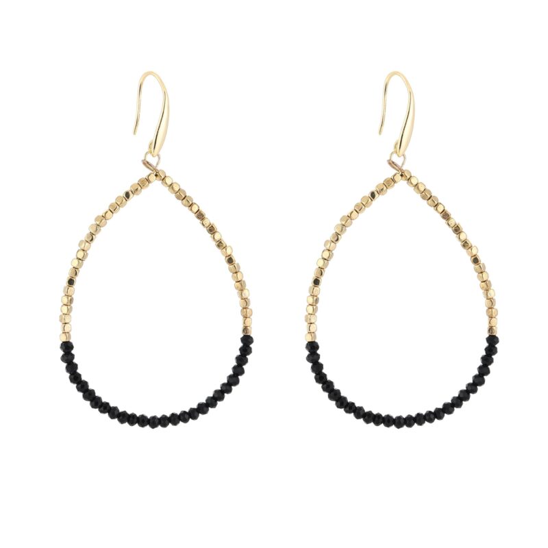 Malta earrings zwart