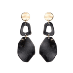 Midnight Earrings Goud Zwart