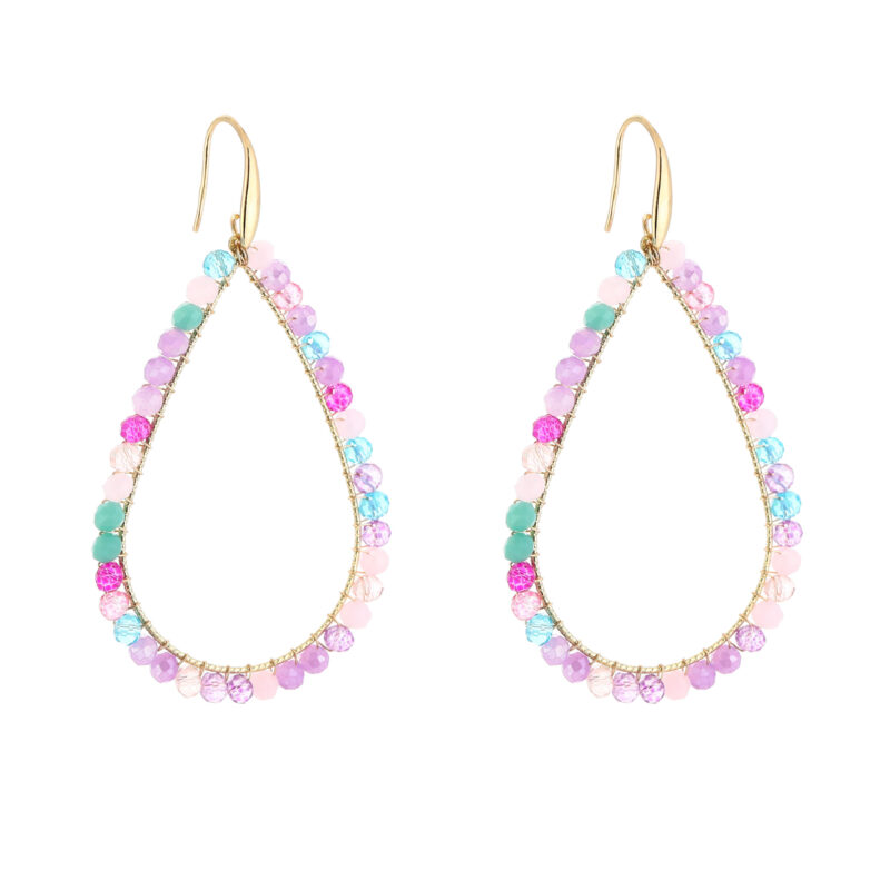 Palm Springs earrings paars