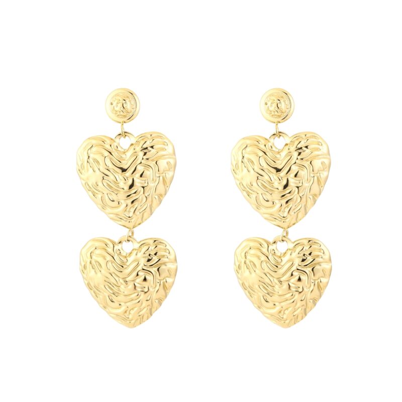 Romance earrings goud