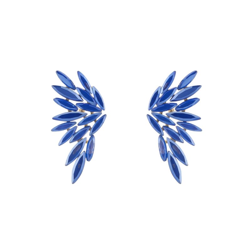 The Wing earrings blauw