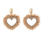 Valencia earrings beige