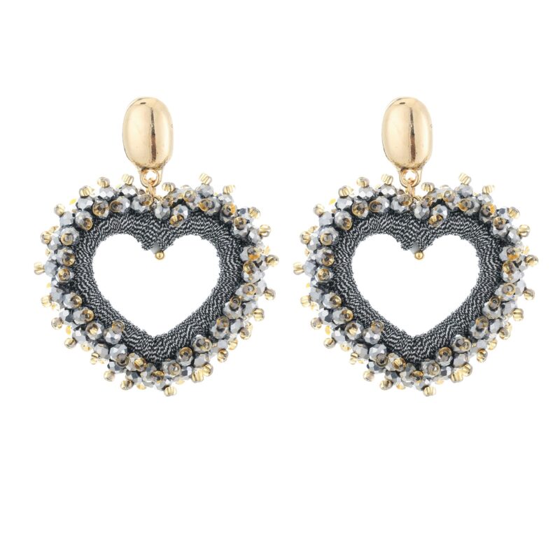 Valencia earrings grijs